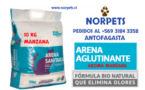 Arena aglutinante Stay Happy x 10kg aroma manzana